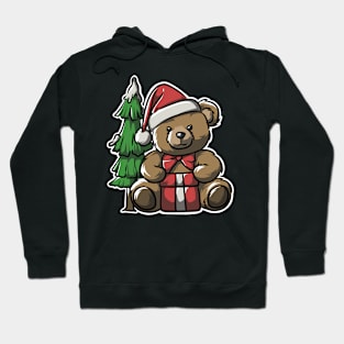 teddy bear celebrate christmas Hoodie